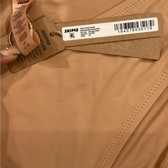 Skims Swim Monokini Cut Out with removable straps Swimsuit ochre One Piece 4x - Picture 5 of 5